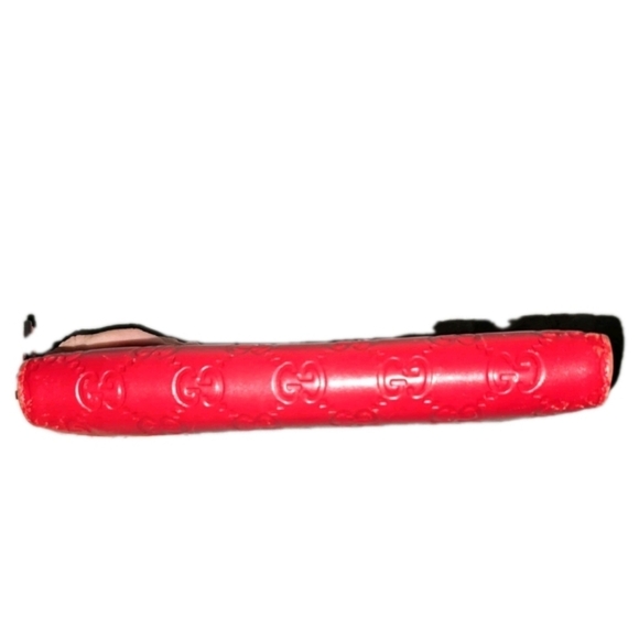 Authentic Gucci Red Embossed Patent Leather Wallet In EUC - Picture 6 of 8